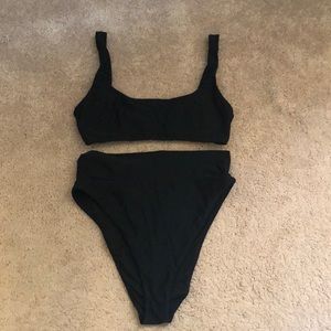 Black American Eagle high waisted bikini